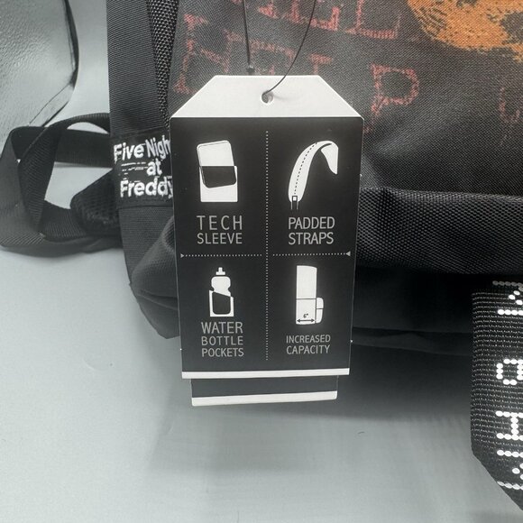 Five Nights At Freddy s FNAF Split Freddy Glow In The Dark Eyes Backpack NEW - Picture 8 of 10